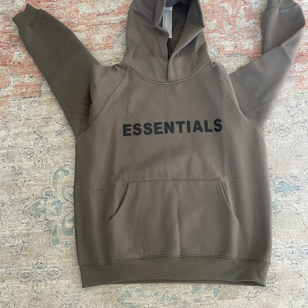 Essentials Men's Olive Hoodie Sweater
